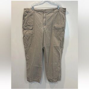 Cabela’s Beige Cargo Pants Hiker Flat‎ Front Mens Size 44X30 (1834)